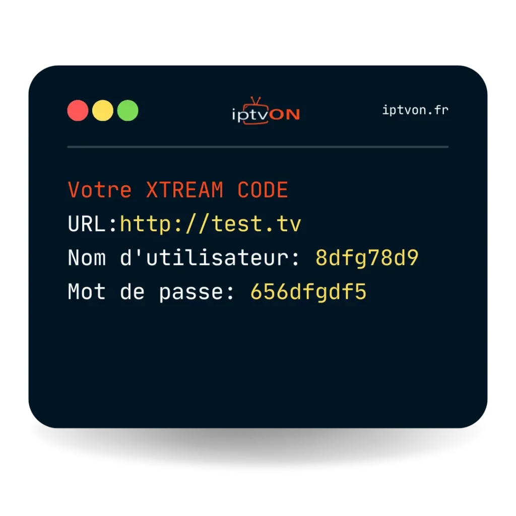 Code Xtream IPTV